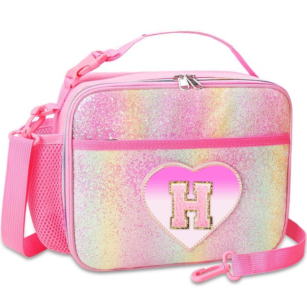 RHCPFOVR Kids Initial Lunch Bag - Insulated Lunch Box for