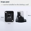 QIANRENON RJ11 Panel Mount Cat3 Telephone in-line Dual Ended Coupler