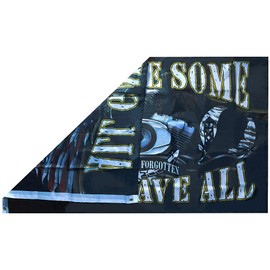 Pow Mia All Gave Some, Some Gave All USA Eagle 3x5 3'x5' Premium Quality Heavy Duty Fade Resistant 68D Rough Tex Woven Poly Nylon Flag Banner