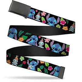Buckle-Down mens Buckle-down Web - Lilo & Stitch 1.5" Wide Fits Up to 42" Pant Size Belt, Multicolor, 1.5 Wide Fits up 42 Pant Size US
