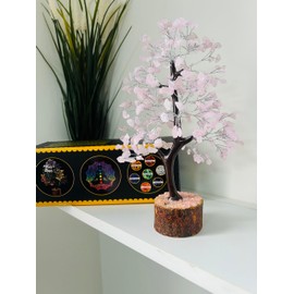 Rose Quartz Crystal Tree - Feng Shui Healing Crystal, Gemstone Tree, Spiritual Gift