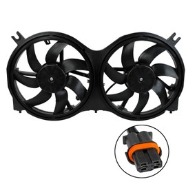 Dual Radiator and Condenser Fan Assembly - Cooling Direct Compatible with NI3115149 2013-2019 Nissan Pathfinder / 2014-2019 Infiniti QX60 / 2013 Infiniti JX35 3.5L NI3115149