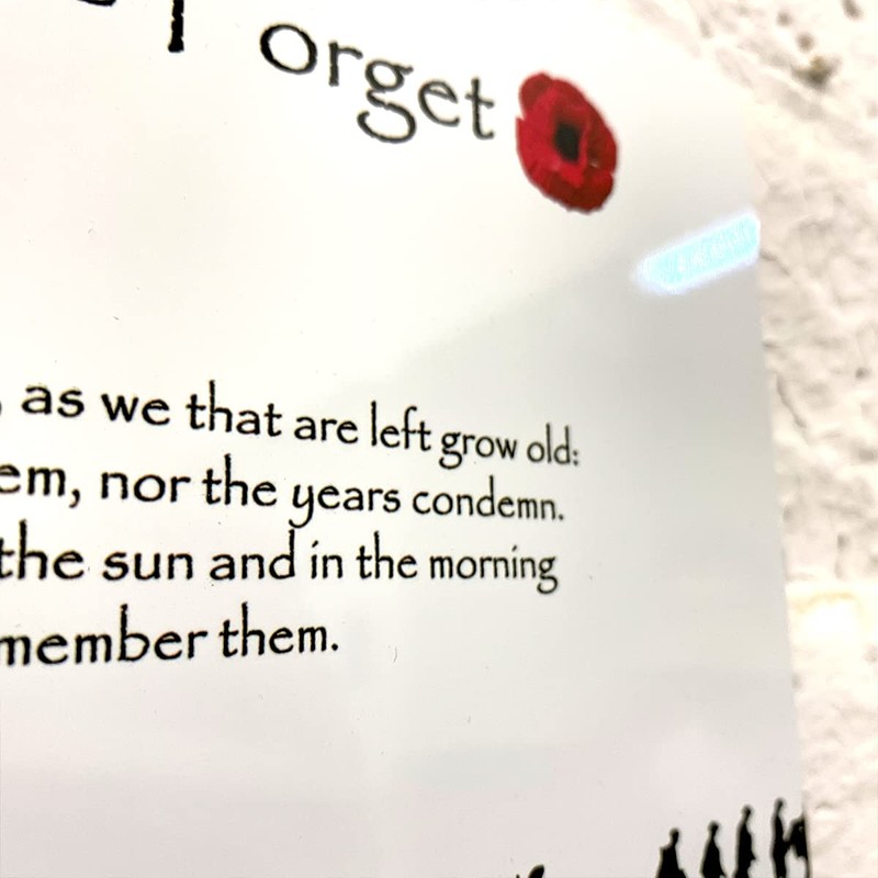ShopQuality4U Soldiers Military Poppy Lest We Forget Printed on Glossy