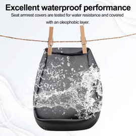 FZJDSD Black Jump Seat Armrest Cover Compatible with Chevy Silverado Tahoe Avalanche Suburban GMC Sierra Yukon Yukon XL 2007 2008 2009 2010 2011 2012 2013 2014 Center Console Cover with Zipper Design