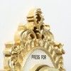 Wall Object Bell Champagne Gold Resin Height 23 cm