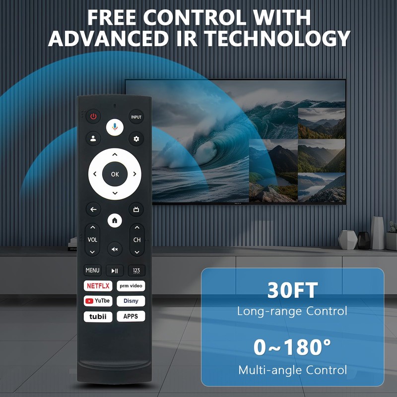 ERF3AF90H Replacement Voice Remote Control Fit for Hisense ULED 4K