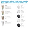 Dixie PerfecTouch Insulated Paper Hot Cup, 16oz, Coffee Haze Design,