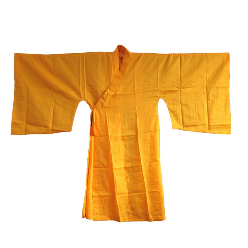 Zzooi Chinese Style Monk's Gown Cassock Monk Robe for Conduct