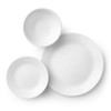 Corelle Livingware 18-Piece Dinnerware Set, Winter Frost White, Service for