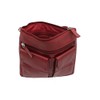 VISCONTI Leather Handbag Style 18608A - Red