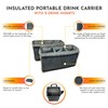 Drink Caddy Insulated Portable Drink Carrier Reusable Coffee Cup Holder