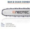 16-Inch Chainsaw Bar and Advance Cut Chainsaw Chain Combo, 3/8“LP