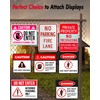 Zakdbbry Fence Sign Fastener Bracket, Chain Link Fence Sign Mount,