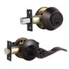 Probrico Wave Style Keyed Entry Door Handle Lever with Double