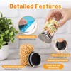Kimqi 8.5oz Glass Jars Set of 4, 250ml Small Round