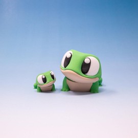 Frog Pocket Pal Flexi Frog Articulating Fidget Animal Mini 2 Inches or Large 4 Inches Lightweight Portable Stress Relief Sensory Figurine - Size: Mini (~2 inches)