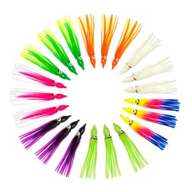 Octopus Squid Skirt Bait Hoochie 7 Color 35 Pieces Combo B
