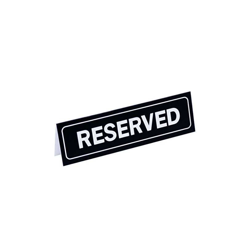 Garcia de Pou Reserved Table Sign, 18 x 5.5 cm