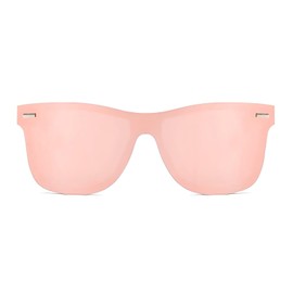 Vanolu Rimless Mirrored Sunglasses for Women Men, UV400 Protection Glasses with Reflective Lenses, Tangle Free Nose Pads