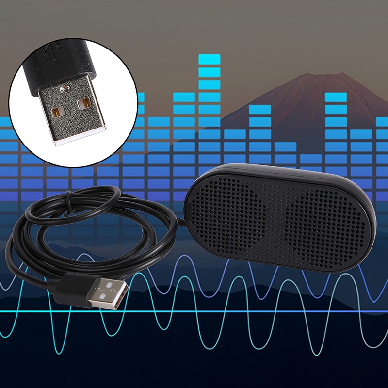 Portable Mini USB Dual Horn Units Computer Speaker Sound Box