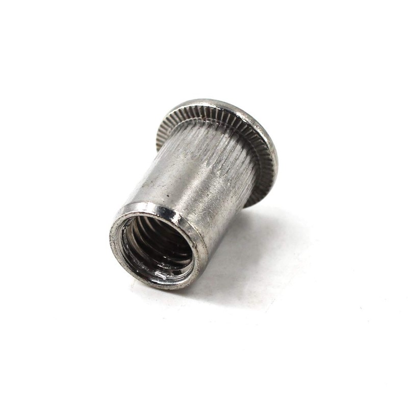 M6 Flat Head Rivet Nut Insert 304 Stainless Steel Rivet