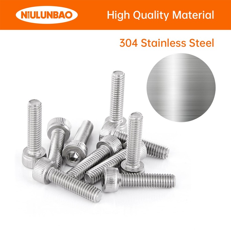 M4-0.7 x 25mm Socket Head Cap Screws Bolts, Stainless Steel