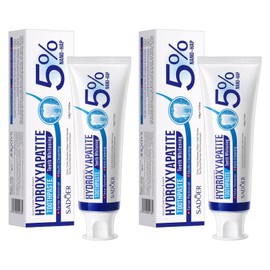 Zahnpasta Hydroxylapatit,2 Stück Hydroxylapatit Zahnpasta,Hydroxyapatite Toothpaste für Hartnäckige Flecken von Kaffee,Tee und Wein