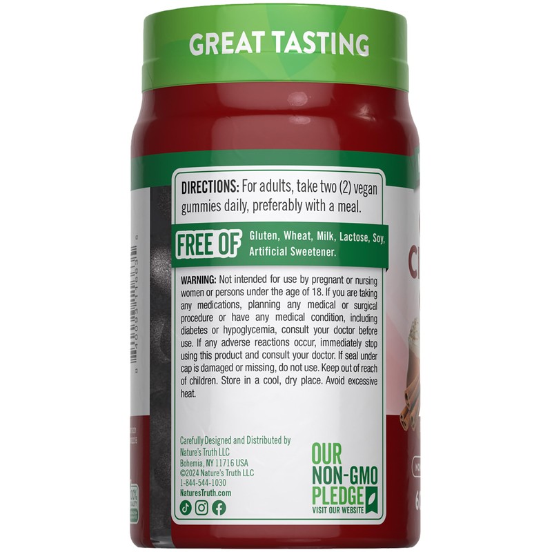 Nature's Truth Ceylon Cinnamon Gummies | 2000mg | Sugar Free