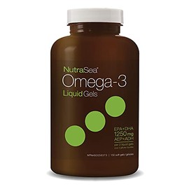 Natures Way NutraSea Omega3 Geles Lquidos 150 cpsulas de Menta Fresca - Suaves de Alta Potencia con 1 250 mg EPA DHA, Sin Eructos, Sabor Refrescante  