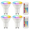 ILC GU10 LED Light Bulb, 40 Watt Equivalent Color Changing