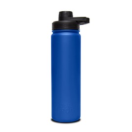 Frosted Frog 22oz Sports Water Bottle Spout Lid Leak Proof, Vacuum Insulated Stainless Steel, Double Walled, Thermo Mug, Metal Canteen (Blue)