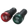 mxuteuk 3Pcs 22mm 110/120V Buzzer with LED Lndicator Light Flash