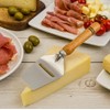 EKFJAELL Stainless Steel Cheese Slicer with Wooden Handle for All