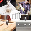 Begpoee 6-Piece HSS 90 Degree Countersink Drill Set, Countersink Drill