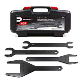 Powerbuilt 648746 4 Piece Fan Clutch Wrench Kit,Black