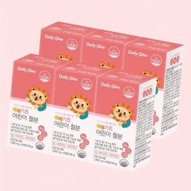 Daily One Bebe Kids Children's Kids Iron 6 cans 2155612424 4901007 / 데일리원 베베키즈 어린이 키즈 철분 6통 2155612424 4901007