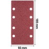 35 Pieces Sanding Sheets Set, 93 x 185 mm Hook