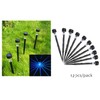 NEWOTE 12PCS Blue LED Outdoor Plastics Garden Solar Powered Landscape