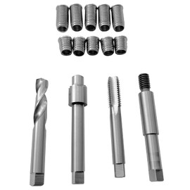 BZBMGMO M11x2.0 Two Sizes Thread Repair kit (Including 5 Inserts 16.2mm Length,5 Stainless Steel Inserts 28.2mm Length)