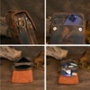 Handadsume Canvas + Genuine Leather Travel A4 Tote Satchel Messenger
