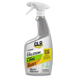 CLR Brands® Calcium, Lime & Rust Remover, Blasts Calcium, Dissolves Lime Deposits, Zaps Stubborn Rust Stains and Hard Water Deposits, 22 Ounce Spray Bottle (Pack of 1)
