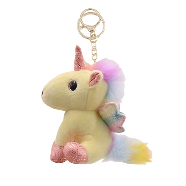 Cute Unicorn Plush Keychain Kawaii Animal Key Chain Handbag Purse
