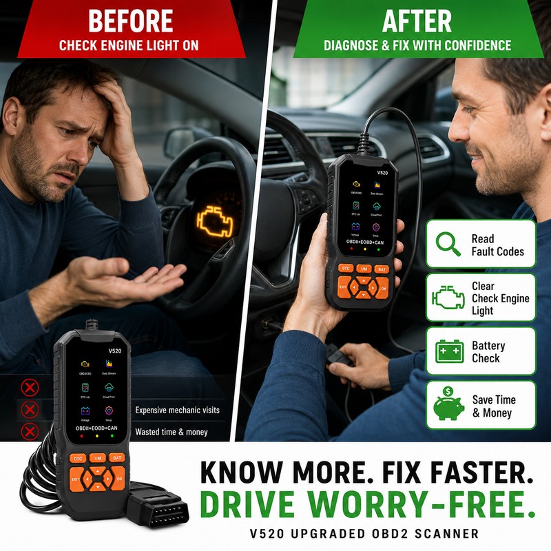OBD2 Car Scanner Diagnostic Tool for Vehicles – Fault Code