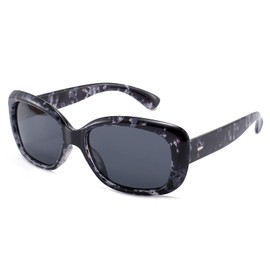 Dollger Polarized sunglasses for women UV Protection polarized Trendy sunglasses For Driving Square Frame Tortoise Black