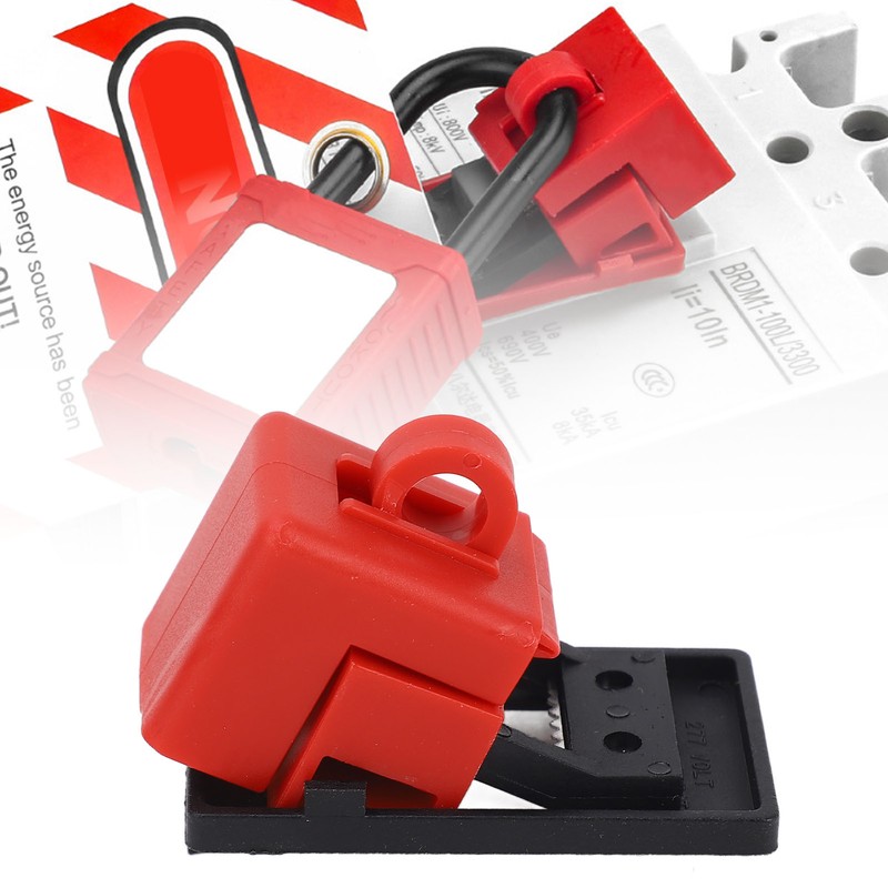 5PCS Circuit Breaker Lockout Device Detachable Cleat Plastic Clamp On