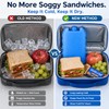 4 Pcs Slim Ice Packs for Lunch Boxes & Coolers,