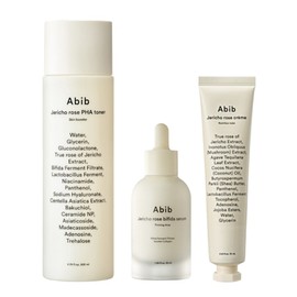 Aviv Abib Resurrection Plant Skincare 3-Piece Set (PHA Toner + Bifida Serum + Nutrition Tube), 1 Set / 아비브 부활초 기초 3종 (파하 토너 + 비피다 세럼 + 뉴트리션 튜브), 1세트