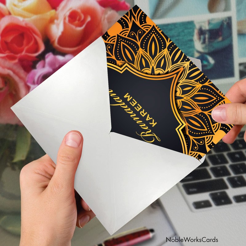 The Best Card Company Ramadan Paper Card with 5 x