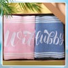 Preboun 2 Pcs Hubby and Wife Turkish Beach Towels Decorative