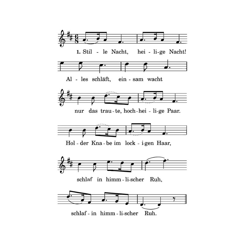 Newstamps Stamps Silent Night Motif Stamp Made of Wood and